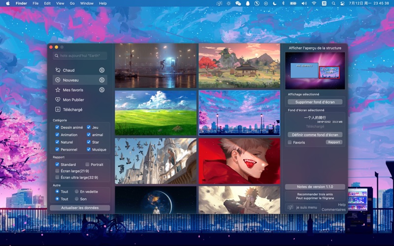 Screenshot #2 pour Mon fond d'écran - dynamique