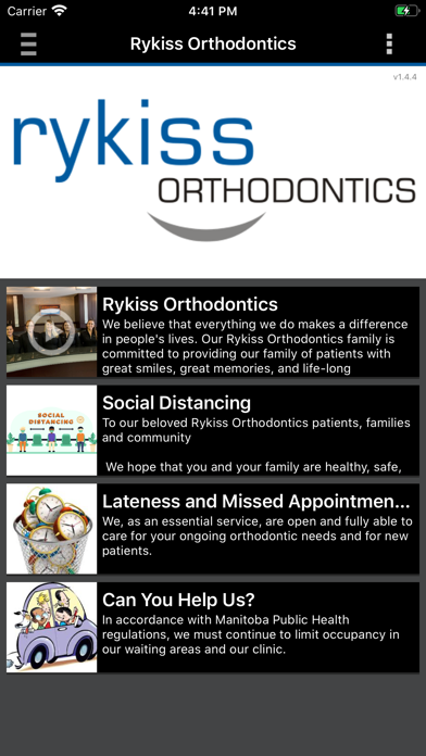 Rykiss Orthodontics Screenshot
