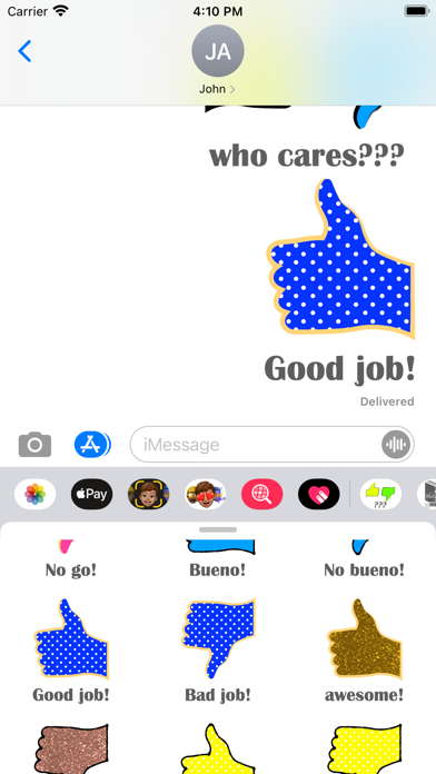 thumbs up down stickers Screenshot