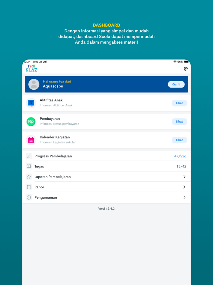 Firstklaz for Parent