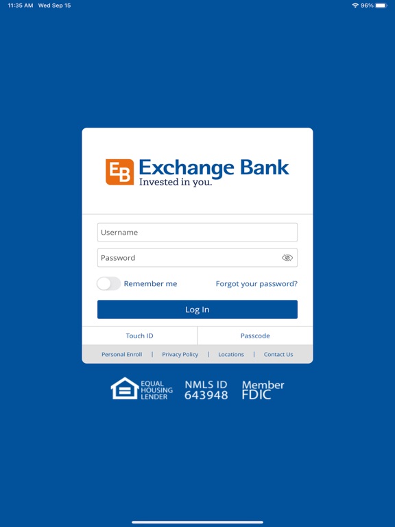 Screenshot #4 pour Exchange Bank Mobile Banking