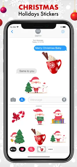 Game screenshot Christmas & Holiday Stickers apk