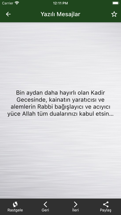Kadir Gecesi Mesajları Screenshot