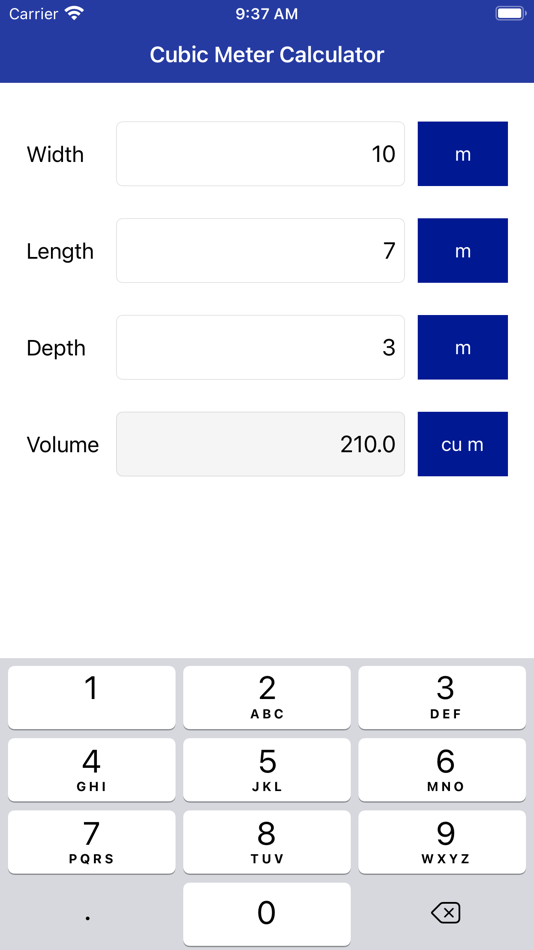 #1. Cubic Meter Calculator Pro (iOS) 由: Anna Filobok