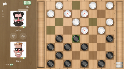 Checkers Online Game Screenshot