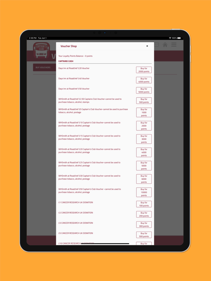 Roadchef Captains Club