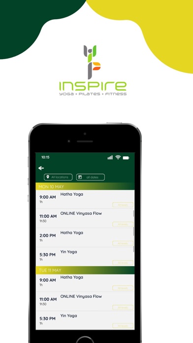 INSPIRE YOGA Screenshot