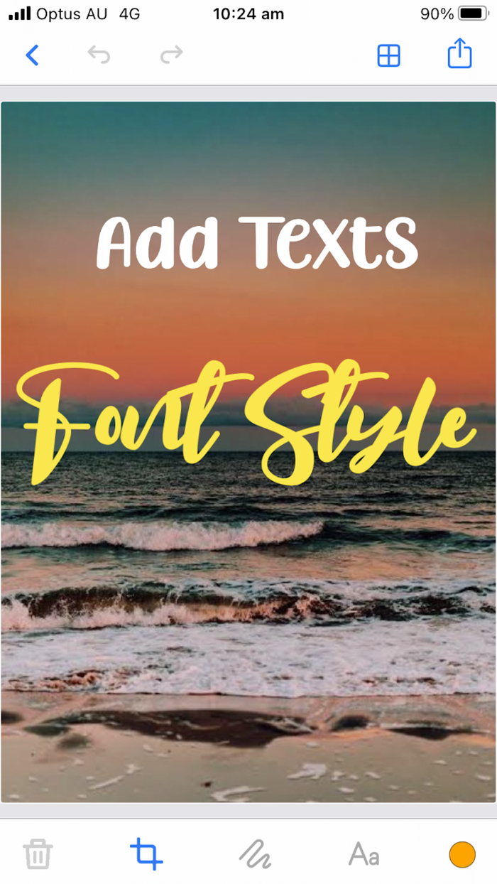 AddText Add texts to photos