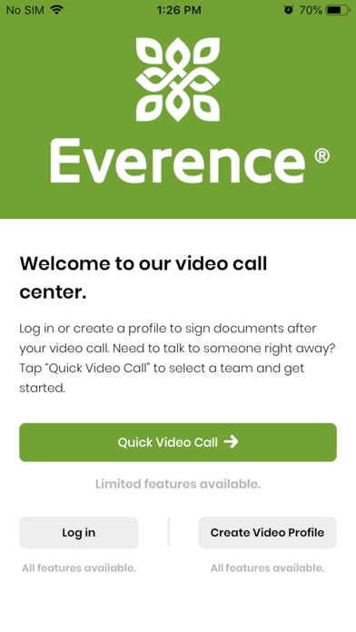 Everence FCU Video Banking Screenshot