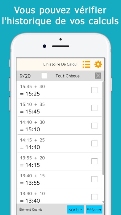Screenshot #2 pour Calculateur de temps ++