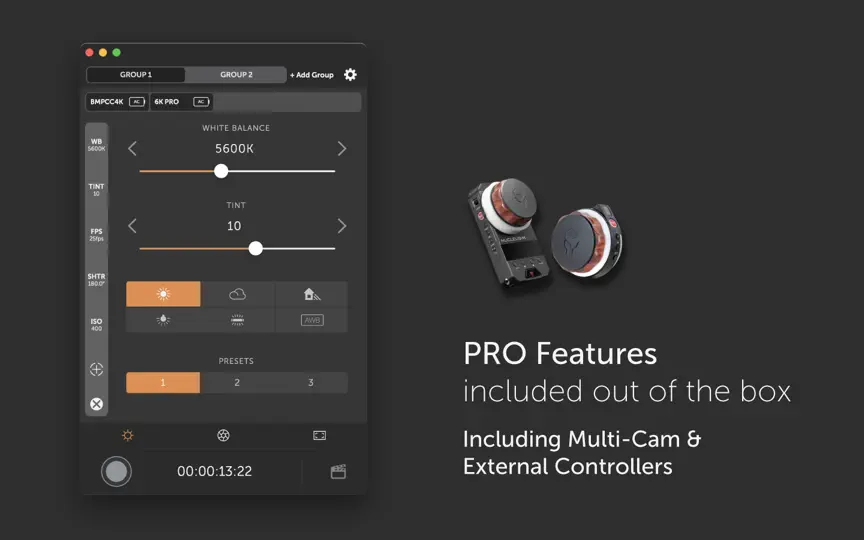 Capture d'écran de Bluetooth+ For Blackmagic Cams sur iPhone 2