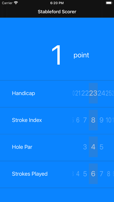 Stableford Scorer Screenshot