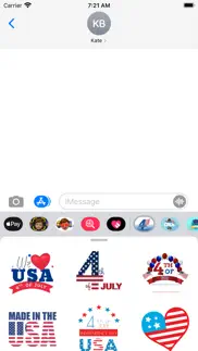 happy 4th of july stickers!!! iphone screenshot 1