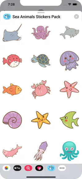 Game screenshot Sea Animals Stickers Pack mod apk