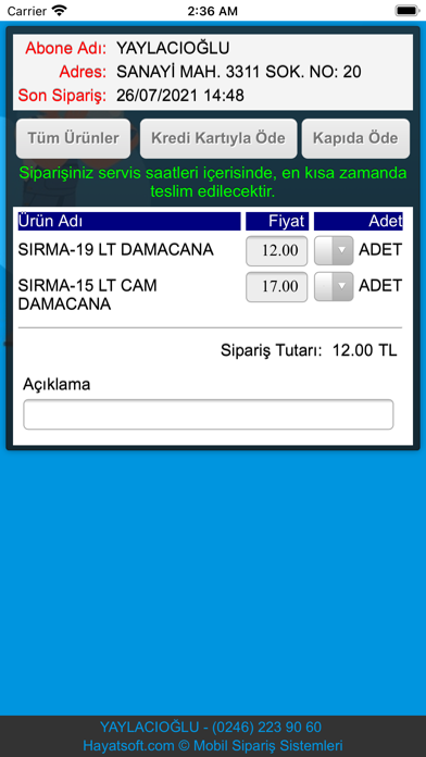 Yaylacıoğlu Su Screenshot