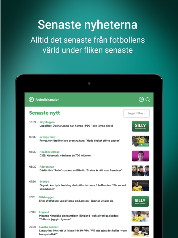 Fotbollskanalen screenshot 4