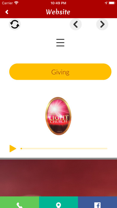 The Light Church App Screenshot