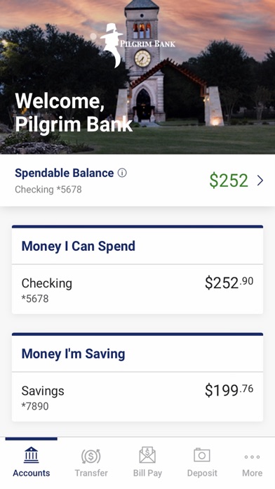 Pilgrim Bank Mobile Screenshot