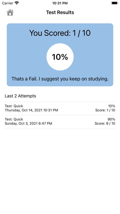 U.S. Motorcycle Practice Test Screenshot