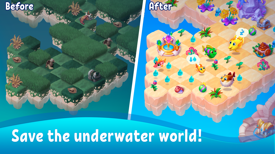 #4. Sea Life - fish game & match3 (iOS) De: PROFIT TREND TECHNOLOGY