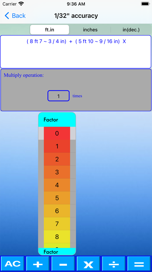 #5. Slider Imperial Calculator (iOS) 由: Aberdeen Telecom.Inc.
