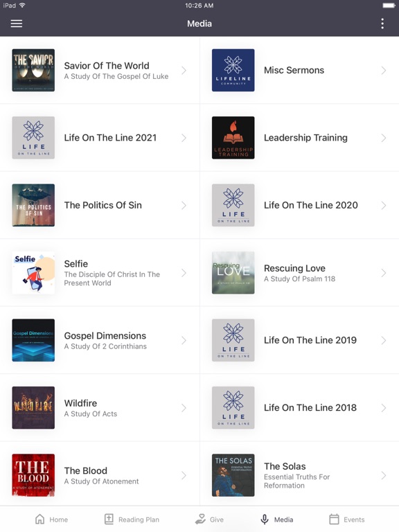 Lifeline Community iPad screenshot 2 - Education app
