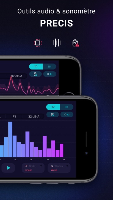 Screenshot #2 pour Analyseur Spectre - Frequences