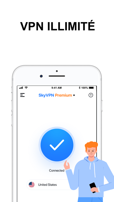 Screenshot #1 pour SkyVPN - Proxy VPN illimité