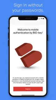 bio-key mobileauth iphone screenshot 1