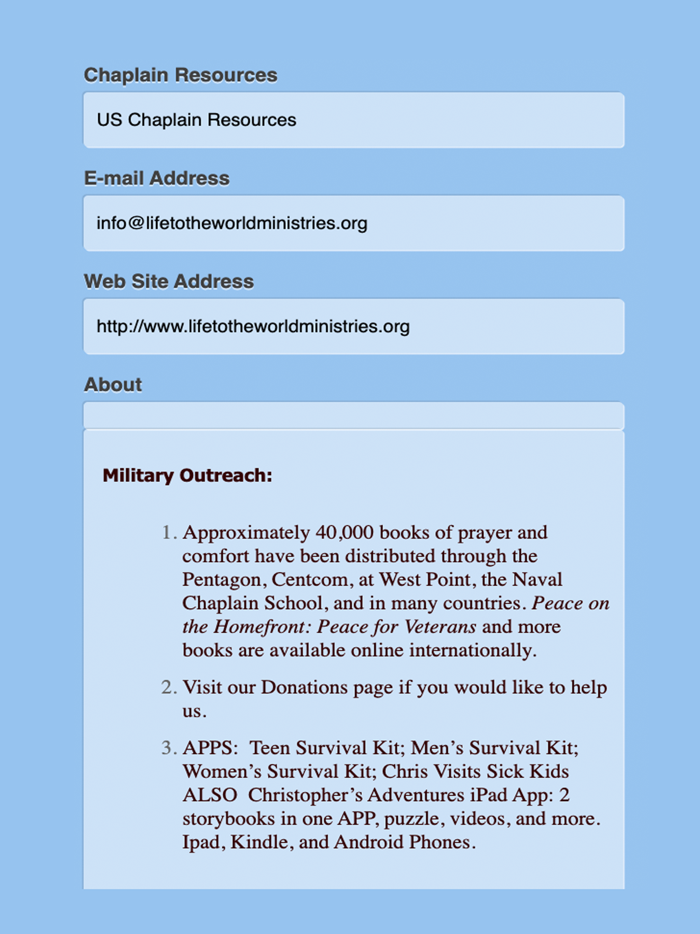 Chaplain Resources ABQ