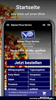 bajwas pizza service leipzig iphone screenshot 2