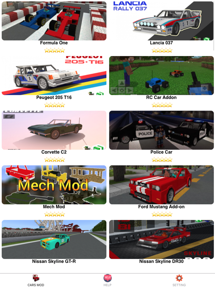Cars Mod For Minecraft PE