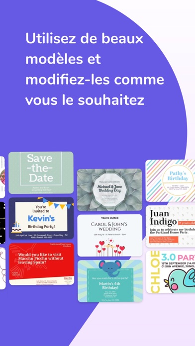 Screenshot #3 pour Invitation Maker by Desygner
