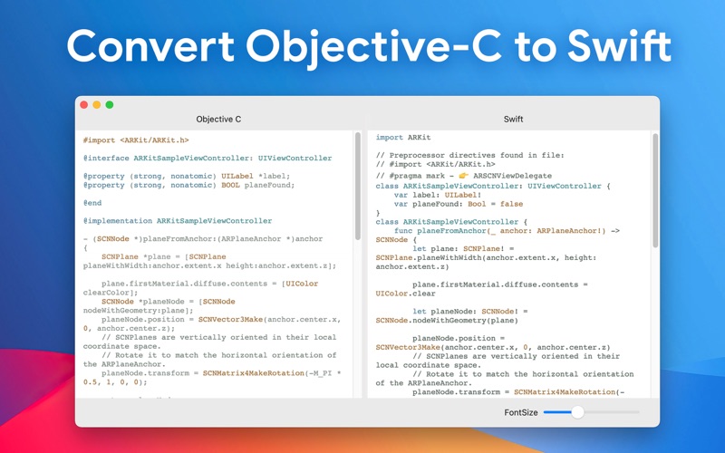 Swifty - Convert Code Screenshot 1 - AppWisp.com Swifty - Convert Code Screenshot 1 - AppWisp.com