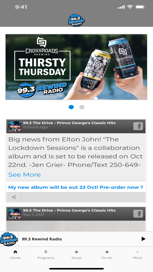 #5. 99-3 REWIND Radio (iOS) 由: Pattison Media Ltd.