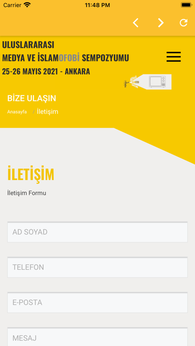 1. Medya ve İslamofobi Sempozy Screenshot