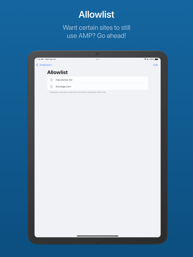 ‎Amplosion: Redirect AMP Links Screenshot