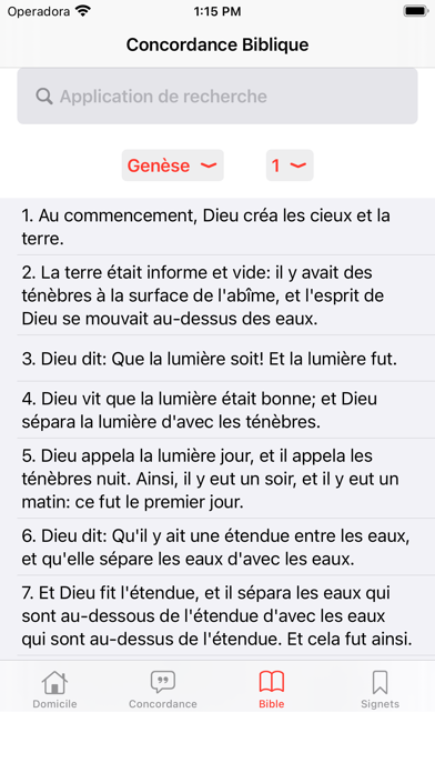 Concordance Biblique Screenshot