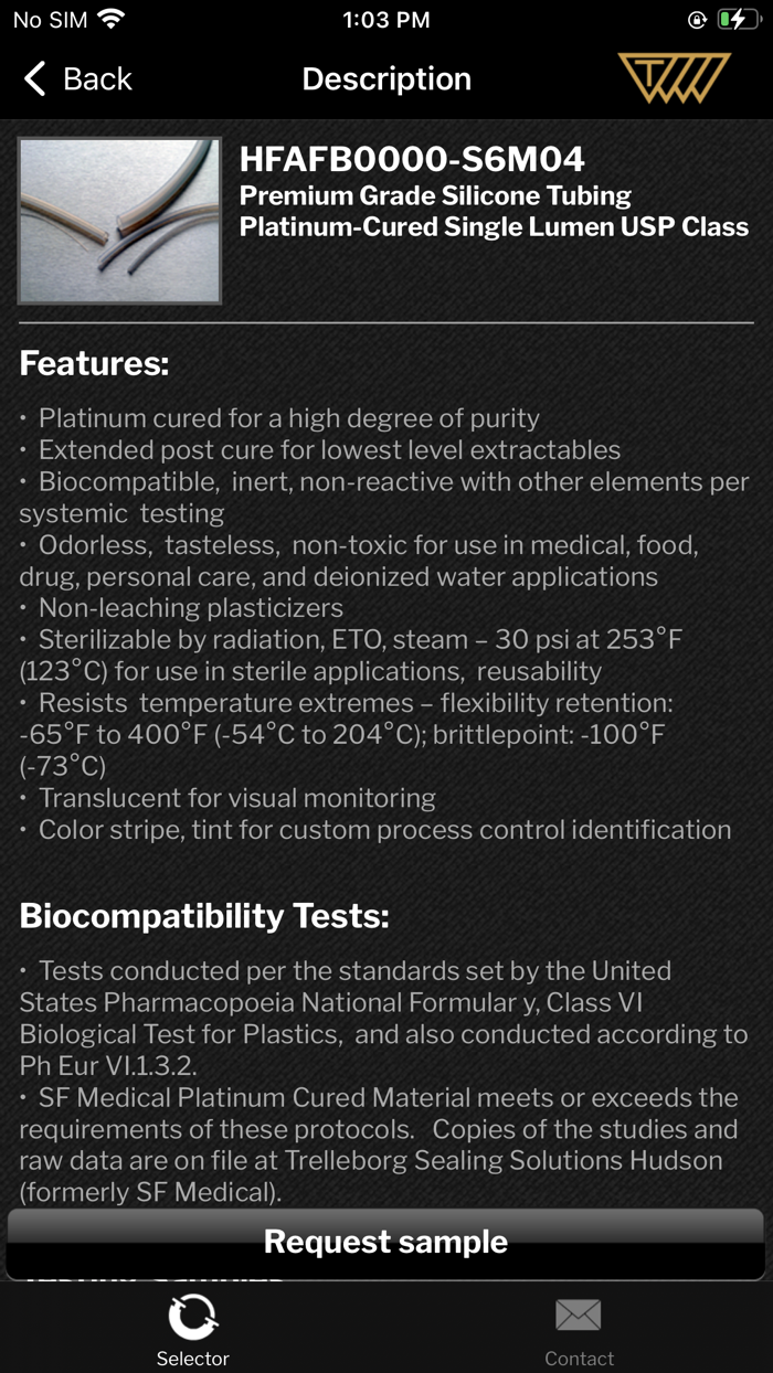 Tubing and Hose Selector