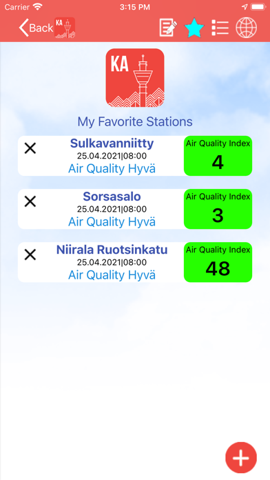 KuopioAir Screenshot