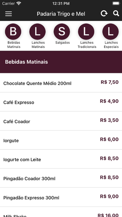 Padaria Trigo e Mel Screenshot 3 - AppWisp.com Padaria Trigo e Mel Screenshot 3 - AppWisp.com