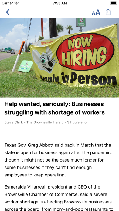 The Valley Morning Star Screenshot