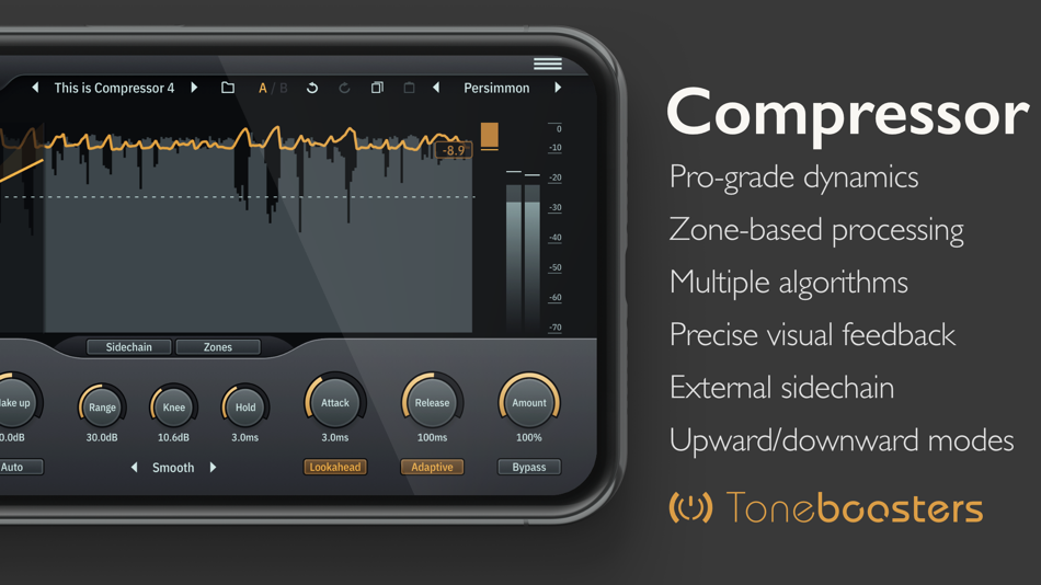 #1. TB Compressor (iOS) 由: ToneBoosters