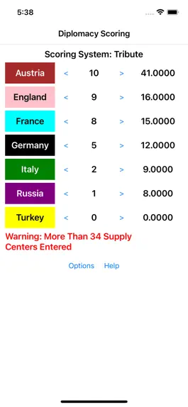 Game screenshot Diplomacy Tournament Scoring hack