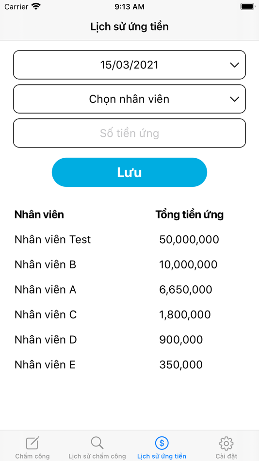 #5. Chấm công âm lịch (iOS) 由: Trung Le