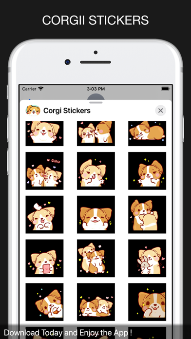 Corgi Cute Stickers Screenshot