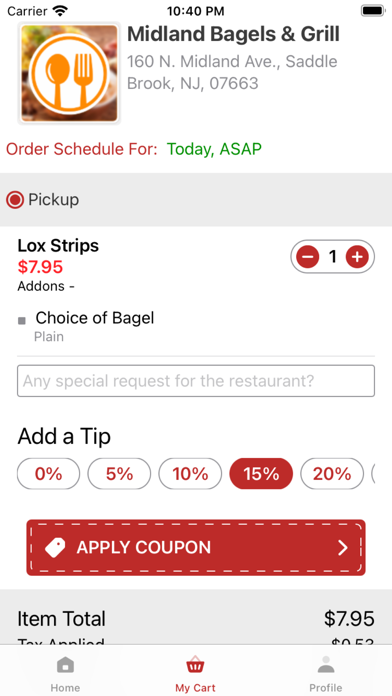 Midland Bagels & Grill Screenshot