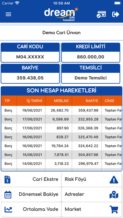 Dream B2B Hesabım Screenshot