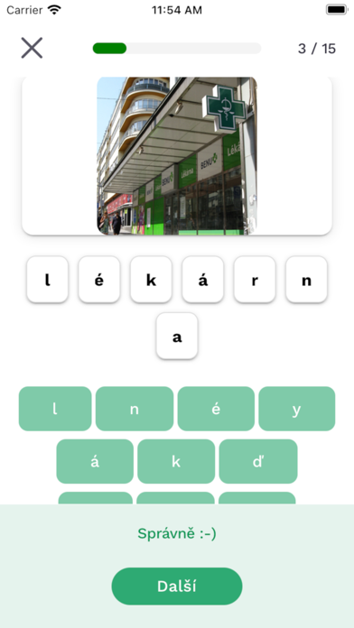 Čeština levou zadní Screenshot