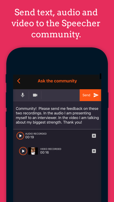 Speecher - Speaking Coach Screenshot